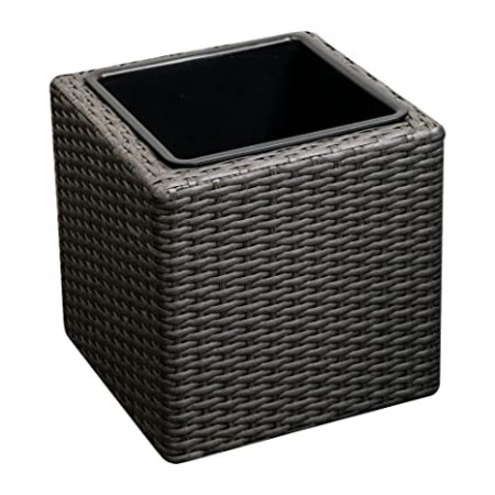 Chậu Trồng Cây : Hình Vuông Bằng Mây Đan - 40 x 40cm 